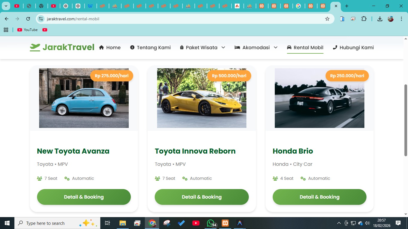 Tour & Travel + Rental Mobil