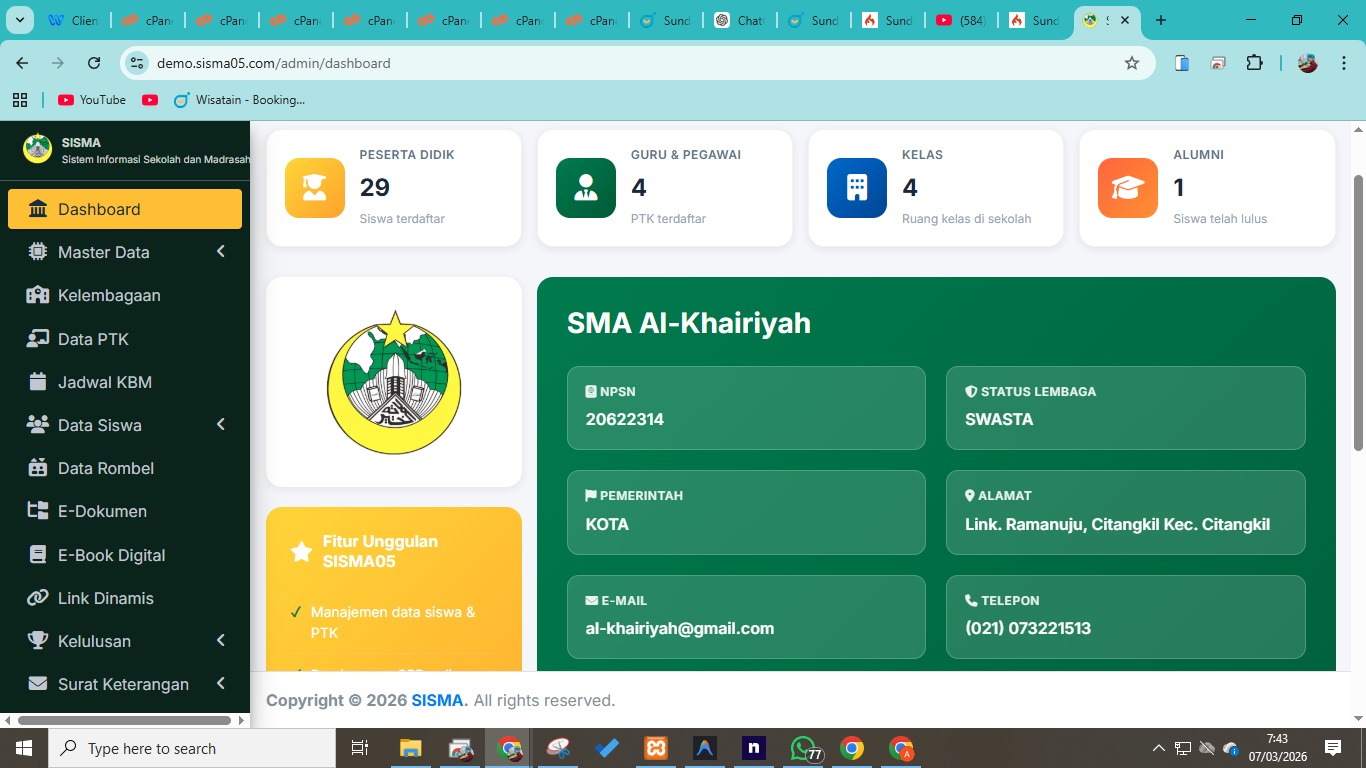 SISMA - Sistem Informasi Sekolah Madrasah