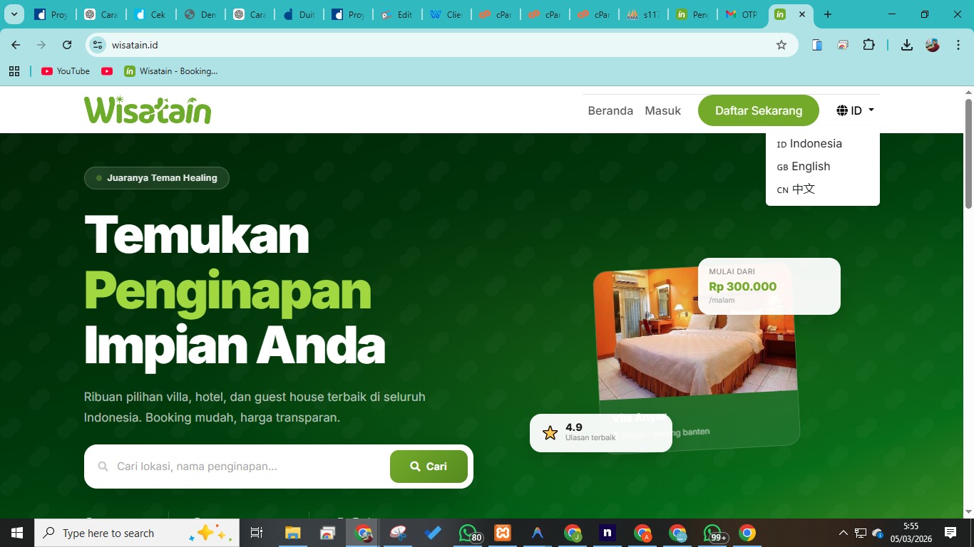 Wisatain - Marketplace Penginapan