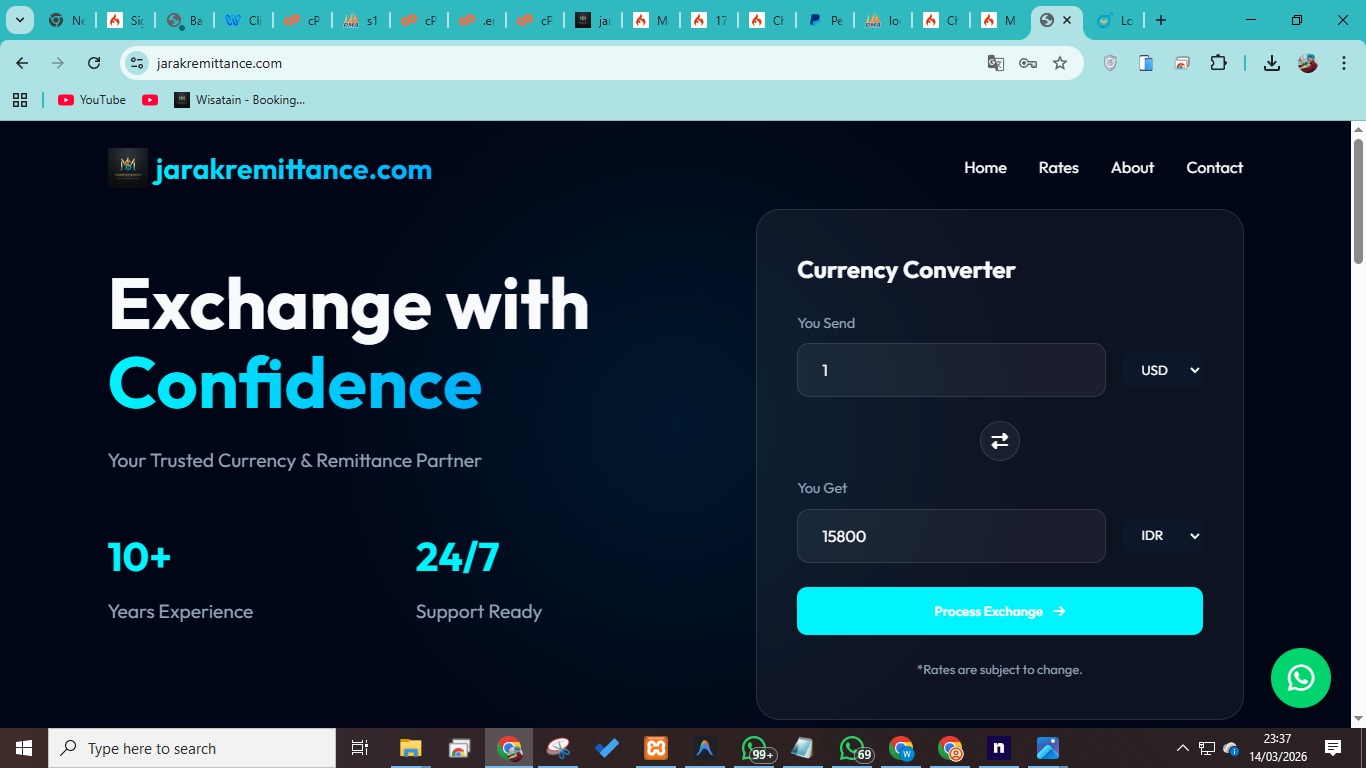 Jarrak Remittance - Web Mony Charger